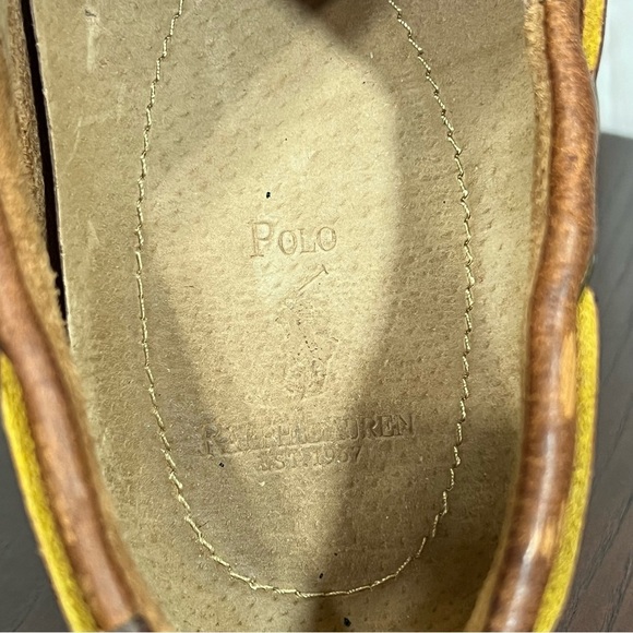 Ralph Lauren Polo Tan Leather Loafers Slip-Ons Vintage 80s 90s in size 9.5 GUC - Picture 15 of 17
